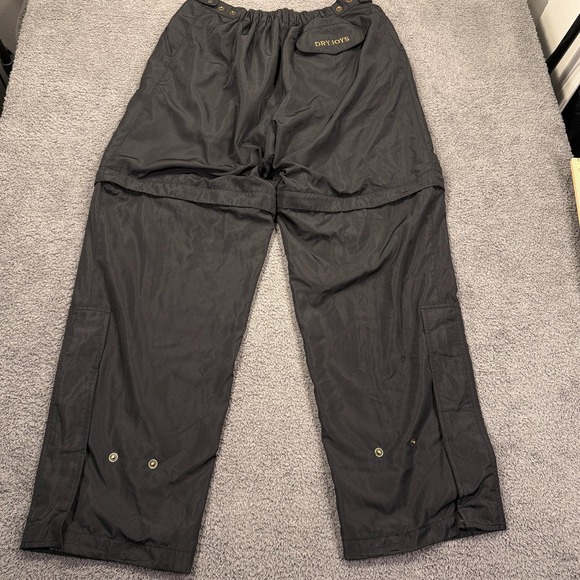 FootJoy DryJoys Pants Mens Large Long Black Golf Rain Waterproof‎ Windproof - Picture 10 of 13